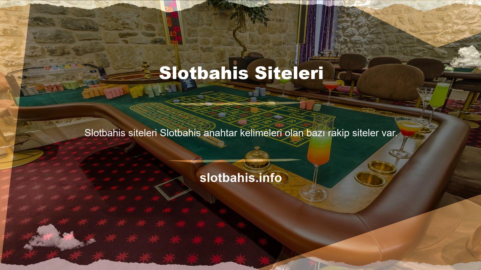 Bunlardan şu anda üç numara olan web sitem @Slotbahis